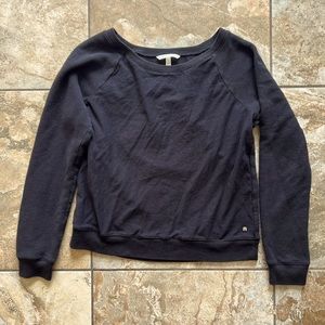 Victoria’s Secret distressed wide neck pullover sweater medium